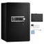 New Single Door 4.0 cu.ft Safe Box with Key Lock & Password LED Light Black Carousel 9