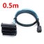 0.5m/1m Mini SAS HDD SFF-8643 to 4 SFF-8482 Connector with Power Port Hard Drive Carousel 7