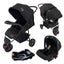 Explorer 3-Wheel Stroller + Capsule Car Seat with Base + Liner and Food Tray Carousel 1