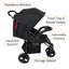 Explorer 3-Wheel Stroller + Capsule Car Seat with Base + Liner and Food Tray Carousel 2