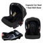 Explorer 3-Wheel Stroller + Capsule Car Seat with Base + Liner and Food Tray Carousel 3