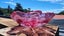 ~" Vintage Cranberry Pink Art Glass Bowl "~ Carousel 4