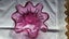 ~" Vintage Cranberry Pink Art Glass Bowl "~ Carousel 14