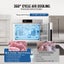 32L Commercial Blast Freezer 4 Trays Blast Chiller Chest Seafood Ice Cream Carousel 4