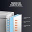 32L Commercial Blast Freezer 4 Trays Blast Chiller Chest Seafood Ice Cream Carousel 6