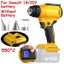 Cordless Hot Air Gun Electric Heat Gun with LCD Display For Dewalt 18/20V li-ion Carousel 1