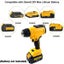 Cordless Hot Air Gun Electric Heat Gun with LCD Display For Dewalt 18/20V li-ion Carousel 5