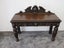 Antique Oak Console Table Carousel 12