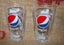 2x Pepsi Football Glasses - Sergio Aguero & Jack Wilshere Carousel 1
