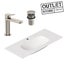 DISCONTINUED - ALICE NUR WALL BASIN 1020MM W/ BASIN MIXER BRUSHED NICKEL PACKAGE Carousel 1