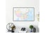 The China Map With Neighboring Countries Decor Hanging Picture Canvas Carousel 5