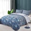Thestyleforhome Blue Garden Coverlet Set With Quilted Floral Pattern And Pillowc Carousel 2