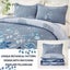 Thestyleforhome Blue Garden Coverlet Set With Quilted Floral Pattern And Pillowc Carousel 4