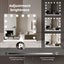 Yezi Hollywood Makeup Mirror 50x42cm with 14 LED Lighted Vanity Touch Mirrors Carousel 3