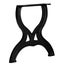 vidaXL Coffee Table Legs 2 pcs X-Frame Cast Iron Carousel 3
