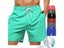 Men's Swim Trunks Beach Shorts Drawstring With Mesh Lining Elastic Waist Plain Carousel 4