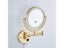Dressing Mirror 8 Inch Two Side 3X /1X Wall Mounted Brushed Gold LED Mirror Carousel 4