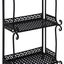 Plant Stand 3 Tiers Outdoor Indoor Black Carousel 6