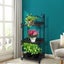 Plant Stand 3 Tiers Outdoor Indoor Black Carousel 1