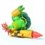 Skylanders Spyros Adventure Zook - Series 1 - S1 - Life Element - Spyro's Carousel 3