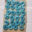 Turquoise blue sea water 4 hole vintage sewing buttons bulk 24 pieces Carousel 3
