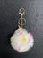 Fluffy unicorn pompom key ring/chain Carousel 6