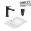 DISCONTINUED - ALICE NUR WALL BASIN 620MM WITH BASIN MIXER BLACK PACKAGE Carousel 1
