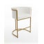 *** New Arrivals *** Roy Velvet Bar Stool SH65CM - White Velvet *25% OFF Carousel 1