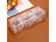 12 Pieces Clear Plastic Curtain Rings Set Shower Curtain O Rings Hooks Gliding Carousel 1