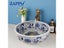 ZAPPO Jindezhen Ceramic Bathroom Vessel Sink Faucet Combo Round Washbasin Sinks Carousel 1