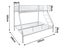 Triple bunk bed with mattresses combo Carousel 10