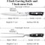 PAUDIN, 4 in 1, BBQ Low & Slow Knife Set Kitchen Chef Boning Knife Carving Fork Carousel 5
