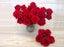 Artificial Velvet Rose Bush - Red x 5 Carousel 1