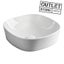 END OF LINE - THE ART CERAM GHOST WASHBASIN 415 x 415MM WHITE Carousel 1