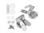 Toilet Lid Hinges WC Hinge Premium Universal Durable With Bolts Screw Fittings Carousel 3