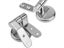 Toilet Lid Hinges WC Hinge Premium Universal Durable With Bolts Screw Fittings Carousel 6