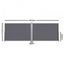Retractable Side Awning Privacy Screen Shade 2MX6M- Dark Grey Carousel 2