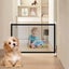 Pet Barrier Fence Portable Breathable Mesh Stairs Kitchen Entrance Indoor Gate Carousel 3