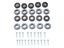 20pcs Furnitures Glides With Screws PTFE For Sofa Bed Table Couch Dining Chairs Carousel 5