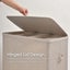 Sherwood Voyager 3-Section Laundry Hamper 120L Faux Linen 64x40x67cm Natural Carousel 4