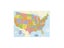 A2 Size Fine Canvas Printed Unframed Map Of The United States Roll Packaged Carousel 4
