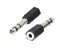 Female 3.5mm Socket to Male 6.35mm (1/4 inch) Stereo Headphone Plug Adapter Carousel 8