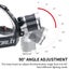BORUIT RJ-3000 High-Output USB-C Rechargeable Headlamp with Boruit Batteries Carousel 5