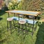 Bar Leaner and 4 Bar Stools Carousel 1