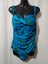 ZEST resort Blue and Teal 1 pc swimwear Size 16 - NEW Carousel 1