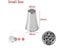 3Pc Stainless Steel Cream Decoration Mouth Small Grass Shape Cream Nozzle Carousel 4