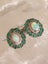 Opal, Emerald & Diamond Earrings in solid 925 Silver Carousel 4