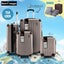 4PCS Carry On Luggage Suitcase Trolley Carousel 15