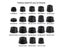 10PCS Anti Slip Furniture Legs Feet Black Speaker Cabinet Bed Table Box Conical Carousel 8