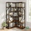5 Tier Bookshelf Corner Book Shelves Display Storage Rack Shelving Unit Carousel 2